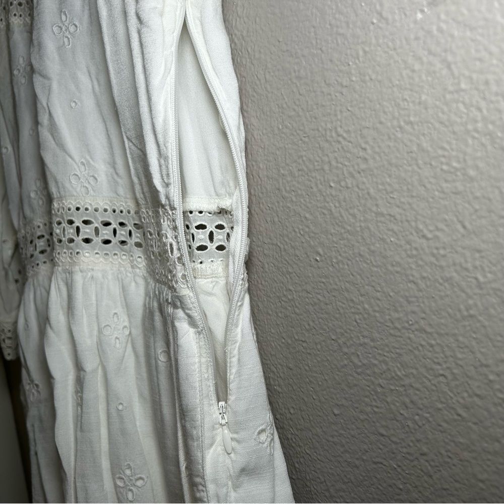Abercrombie & Fitch crochet lace embroidered boho dress women’s size small - Picture 9 of 14